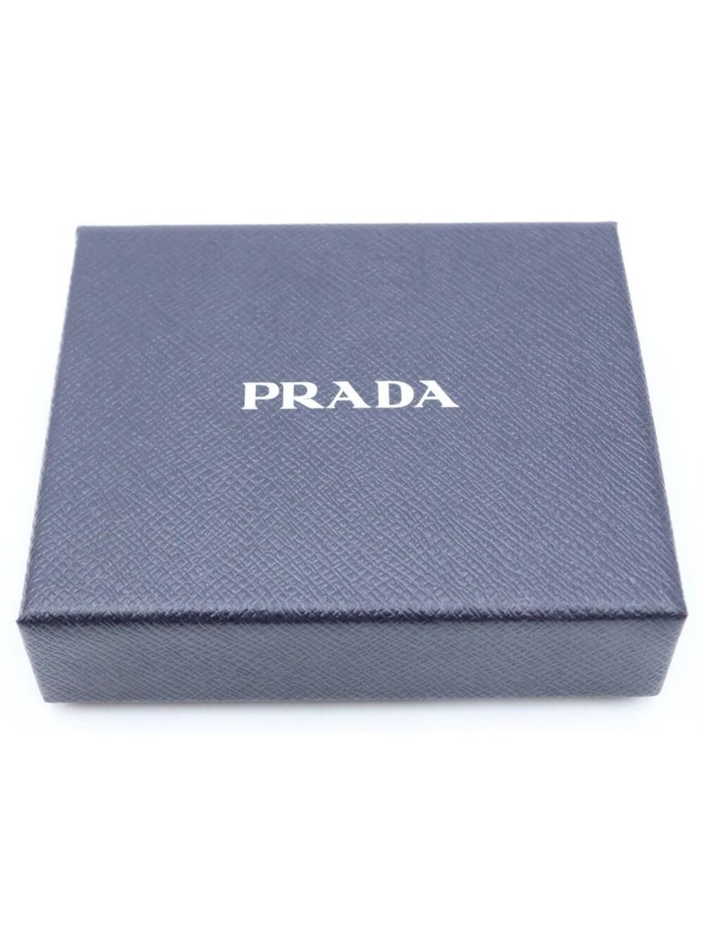 Prada Triangle Logo Compact Wallet Bifold Black Tessuto Nylon - Picture 6 of 6